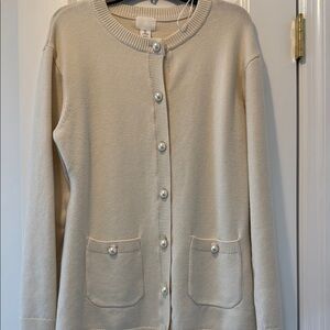H&M Pearl Button-Up Women's Sweater